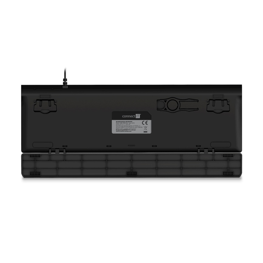 CONNECT IT CKB-7050-CS - LED RGB Teclado gaming con cable con localización para checo/eslovaco negro