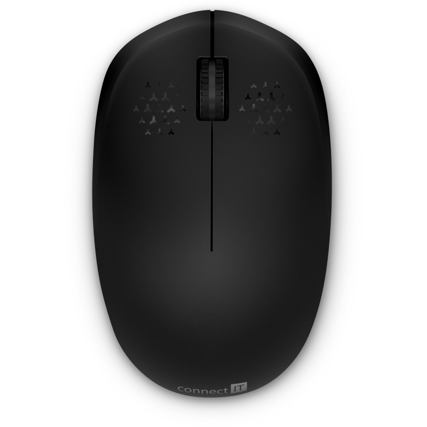 CONNECT IT CKM-4500-CS - Teclado y ratón inalámbricos 1000 DPI con localización para checo/eslovaco 1xAAA + 1xAA negro