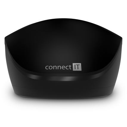 CONNECT IT CKM-4500-CS - Teclado y ratón inalámbricos 1000 DPI con localización para checo/eslovaco 1xAAA + 1xAA negro