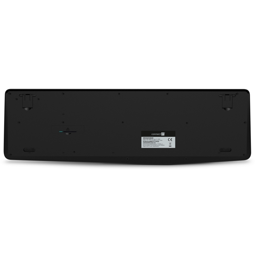 CONNECT IT CKM-4500-CS - Teclado y ratón inalámbricos 1000 DPI con localización para checo/eslovaco 1xAAA + 1xAA negro