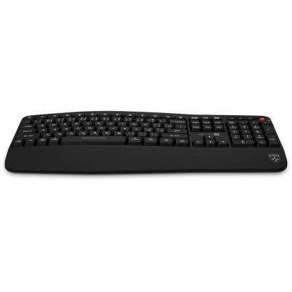 CONNECT IT CKM-6010-CS - Teclado inalámbrico ergonómico y ratón 800/1200/1600/2400 DPI con localización para checo/eslovaco 1xAA + 2xAAA negro