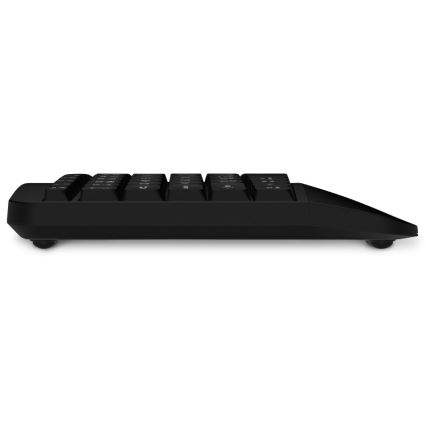 CONNECT IT CKM-6010-CS - Teclado inalámbrico ergonómico y ratón 800/1200/1600/2400 DPI con localización para checo/eslovaco 1xAA + 2xAAA negro
