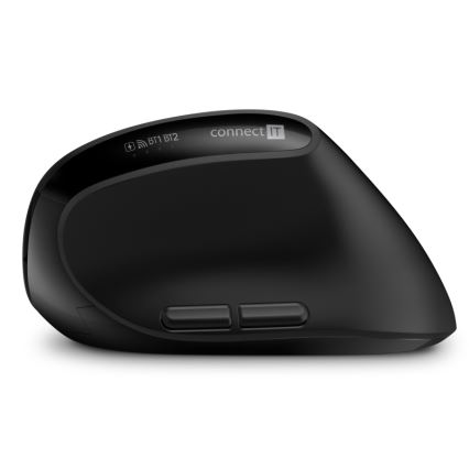 CONNECT IT CKM-6010-CS - Teclado inalámbrico ergonómico y ratón 800/1200/1600/2400 DPI con localización para checo/eslovaco 1xAA + 2xAAA negro