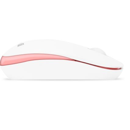 CONNECT IT CKM-7801-CS - Teclado y ratón inalámbricos 1200 DPI con localización para checo/eslovaco 1xAAA + 1xAA blanco/rosa