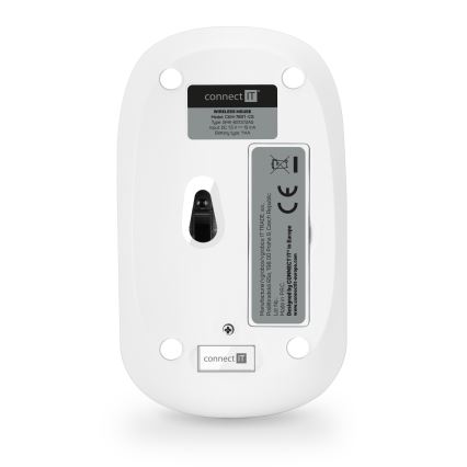 CONNECT IT CKM-7801-CS - Teclado y ratón inalámbricos 1200 DPI con localización para checo/eslovaco 1xAAA + 1xAA blanco/rosa