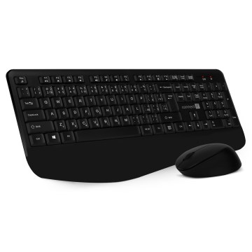 CONNECT IT CKM-7803-CS - Teclado y ratón inalámbricos 1200 DPI con localización para checo/eslovaco 1xAAA + 1xAA negro