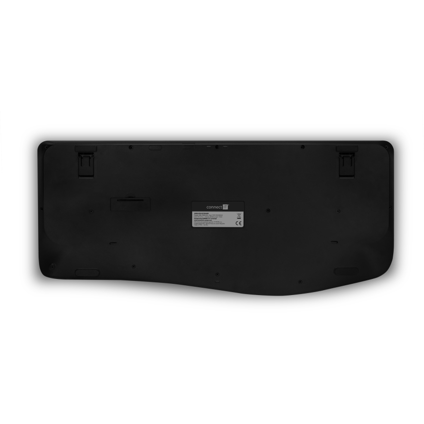 CONNECT IT CKM-7803-CS - Teclado y ratón inalámbricos 1200 DPI con localización para checo/eslovaco 1xAAA + 1xAA negro