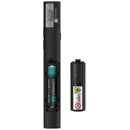 CONNECT IT CLP-2050-BK - Presentador inalámbrico con puntero láser 1xAAA