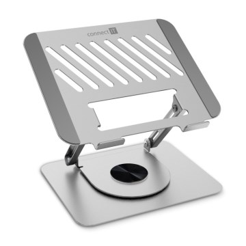 CONNECT IT CMF-2100-SL - Soporte giratorio para portátil plata