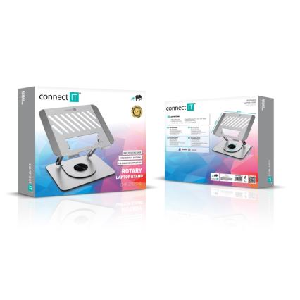 CONNECT IT CMF-2100-SL - Soporte giratorio para portátil plata