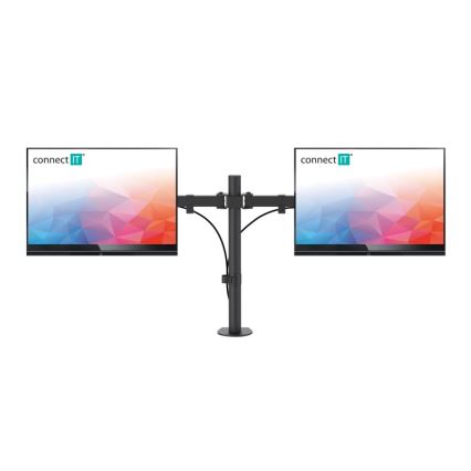 CONNECT IT CMF-3203-BK - Soporte universal para 2 monitores 13-32” negro