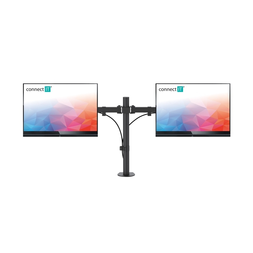 CONNECT IT CMF-3203-BK - Soporte universal para 2 monitores 13-32” negro