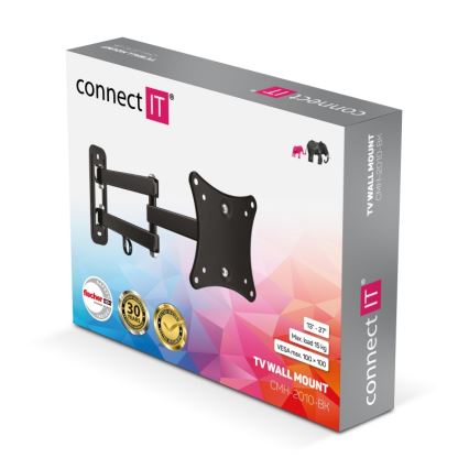 CONNECT IT CMH-2010-BK - Soporte de pared para TV 13-27” negro