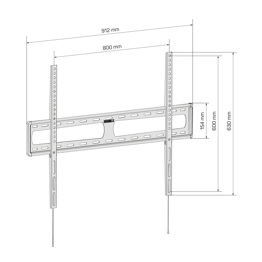 CONNECT IT CMH-6090-BK - Soporte de pared para TV 40-100” negro