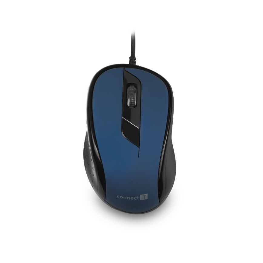 CONNECT IT CMO-1200-BL - Ratón con cable 1000 DPI negro/azul