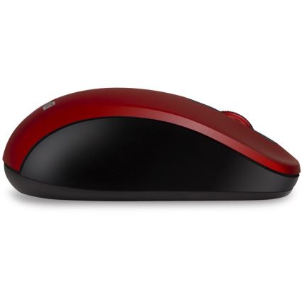 CONNECT IT CMO-2230-RD - Ratón inalámbrico silencioso MUTE 1200 DPI 1xAA negro/rojo