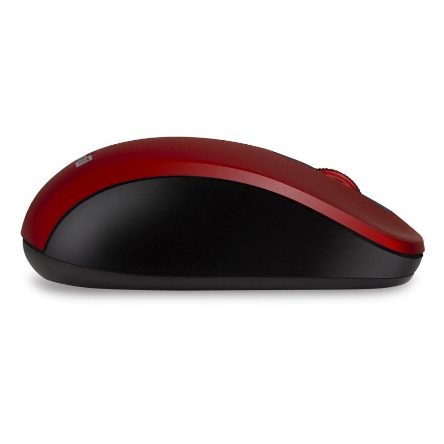 CONNECT IT CMO-2230-RD - Ratón inalámbrico silencioso MUTE 1200 DPI 1xAA negro/rojo