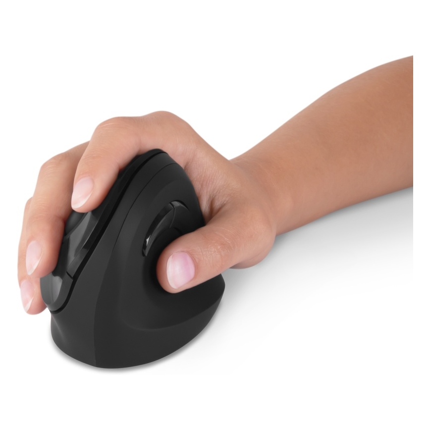 CONNECT IT CMO-2700-BK - Ratón ergonómico inalámbrico 800/1200/1600 DPI 1xAA negro