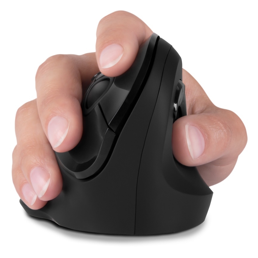 CONNECT IT CMO-2700-BK - Ratón ergonómico inalámbrico 800/1200/1600 DPI 1xAA negro