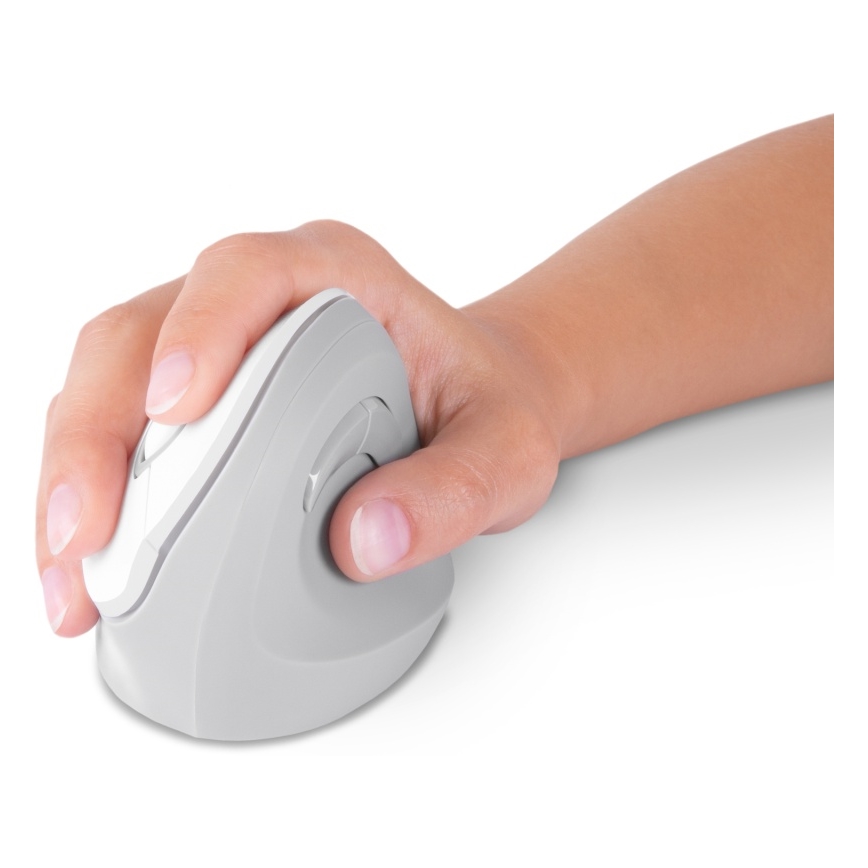CONNECT IT CMO-2700-WH - Ratón ergonómico inalámbrico 800/1200/1600 DPI 1xAA blanco