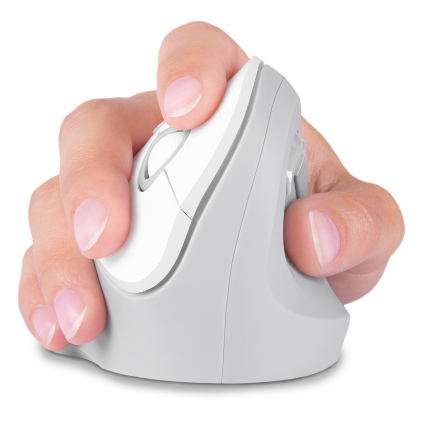 CONNECT IT CMO-2700-WH - Ratón ergonómico inalámbrico 800/1200/1600 DPI 1xAA blanco