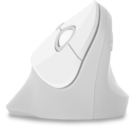 CONNECT IT CMO-2700-WH - Ratón ergonómico inalámbrico 800/1200/1600 DPI 1xAA blanco