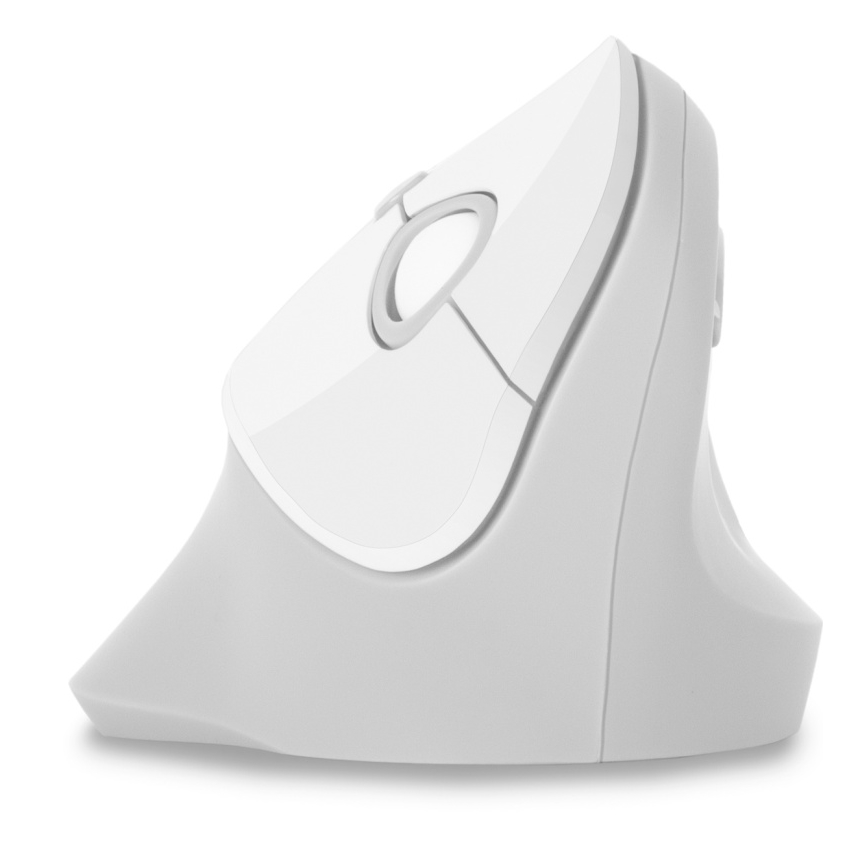 CONNECT IT CMO-2700-WH - Ratón ergonómico inalámbrico 800/1200/1600 DPI 1xAA blanco