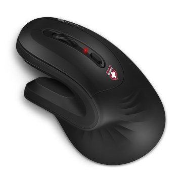 CONNECT IT CMO-2900-BK - Ratón ergonómico inalámbrico 800/1200/1600 DPI 1xAA negro