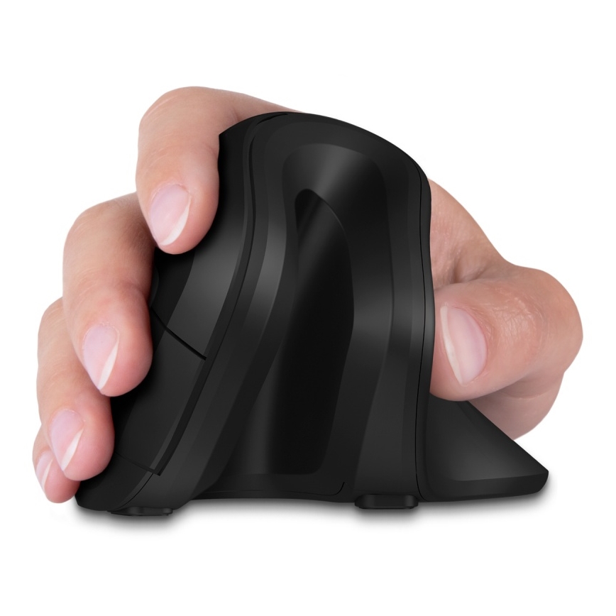 CONNECT IT CMO-2900-BK - Ratón ergonómico inalámbrico 800/1200/1600 DPI 1xAA negro