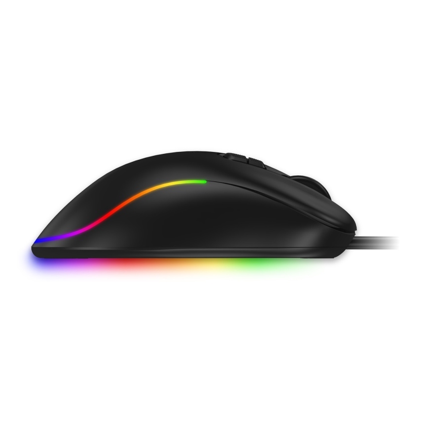 CONNECT IT CMO-3589-BK - LED RGB Ratón gaming con cable 200-7200 DPI negro
