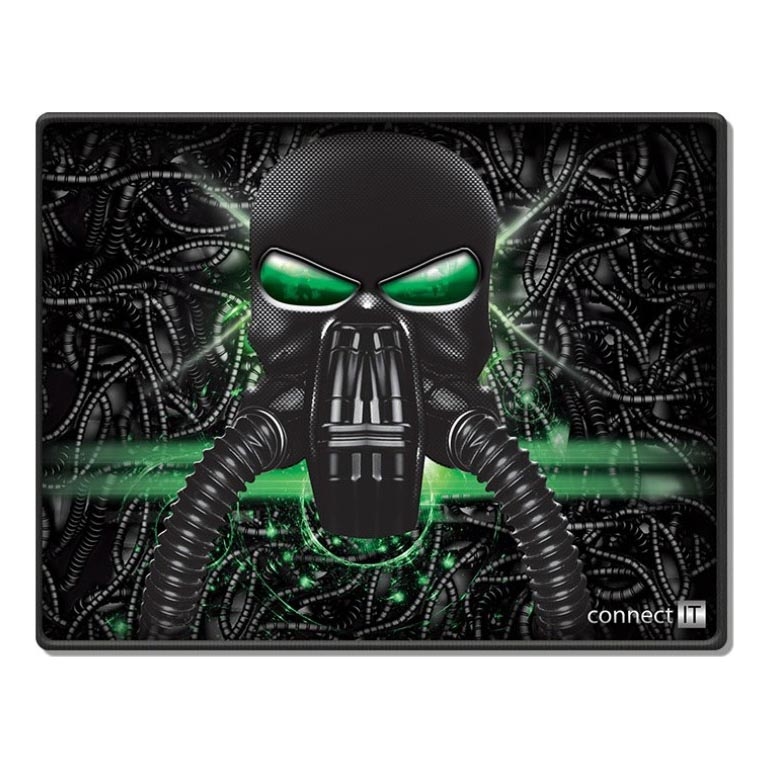 CONNECT IT CMP-1100-SM - Alfombrilla para ratón 32x24,5 cm negro/verde