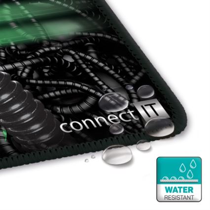 CONNECT IT CMP-1100-SM - Alfombrilla para ratón 32x24,5 cm negro/verde