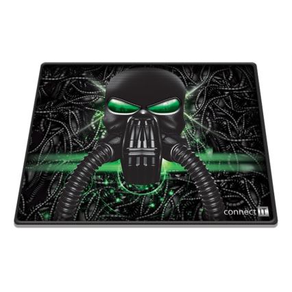 CONNECT IT CMP-1100-SM - Alfombrilla para ratón 32x24,5 cm negro/verde