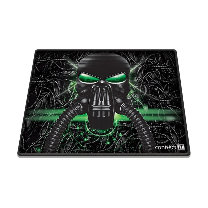 CONNECT IT CMP-1100-SM - Alfombrilla para ratón 32x24,5 cm negro/verde