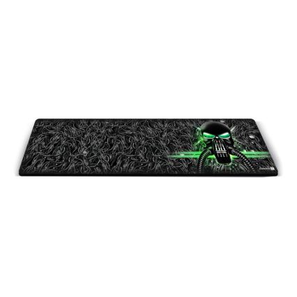 CONNECT IT CMP-1110-LG - Alfombrilla para teclado y ratón 88,6x24,5 cm negro/verde