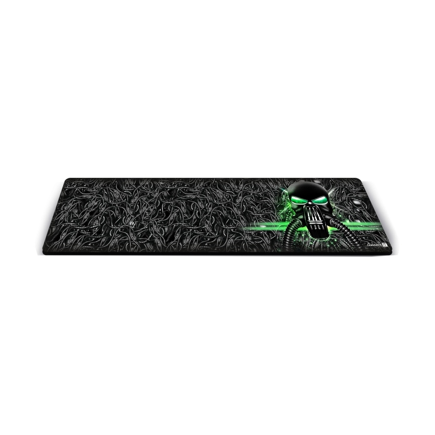 CONNECT IT CMP-1110-LG - Alfombrilla para teclado y ratón 88,6x24,5 cm negro/verde