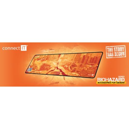CONNECT IT CMP-1140-LG - Alfombrilla para teclado y ratón 88,6x24,5 cm naranja