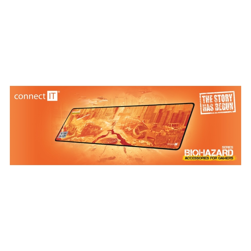 CONNECT IT CMP-1140-LG - Alfombrilla para teclado y ratón 88,6x24,5 cm naranja