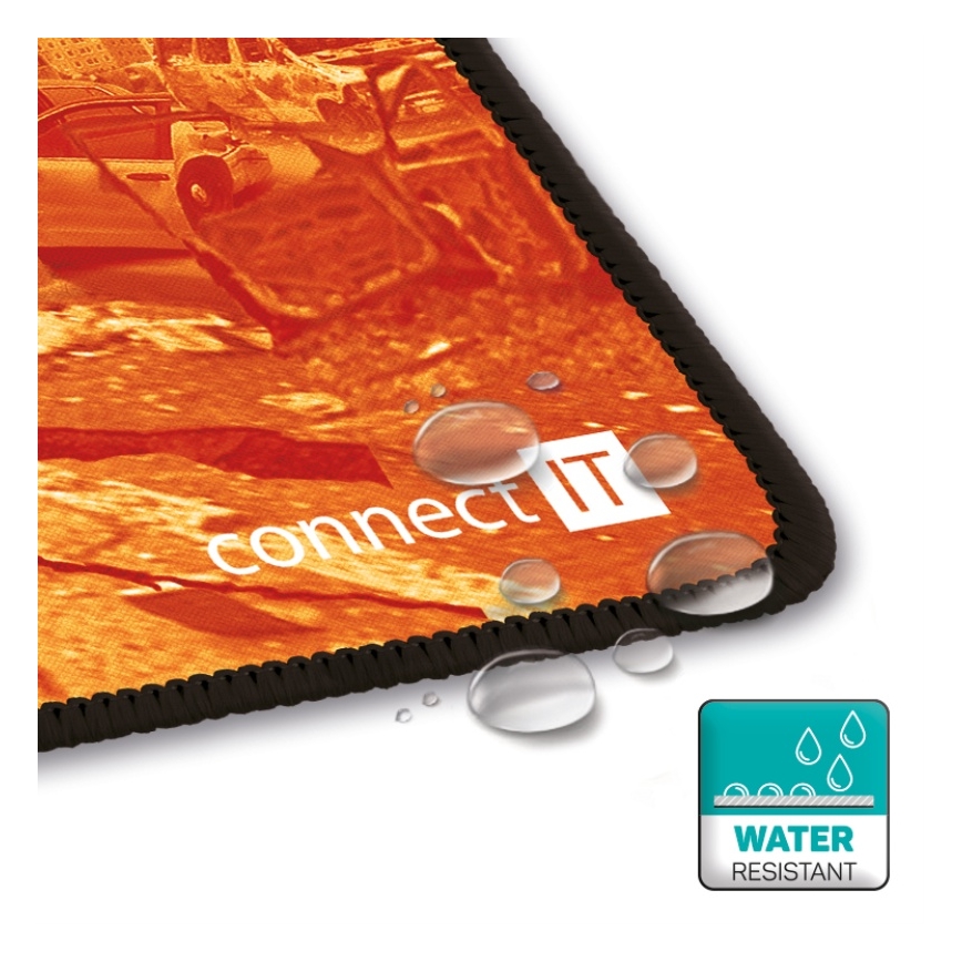 CONNECT IT CMP-1140-LG - Alfombrilla para teclado y ratón 88,6x24,5 cm naranja