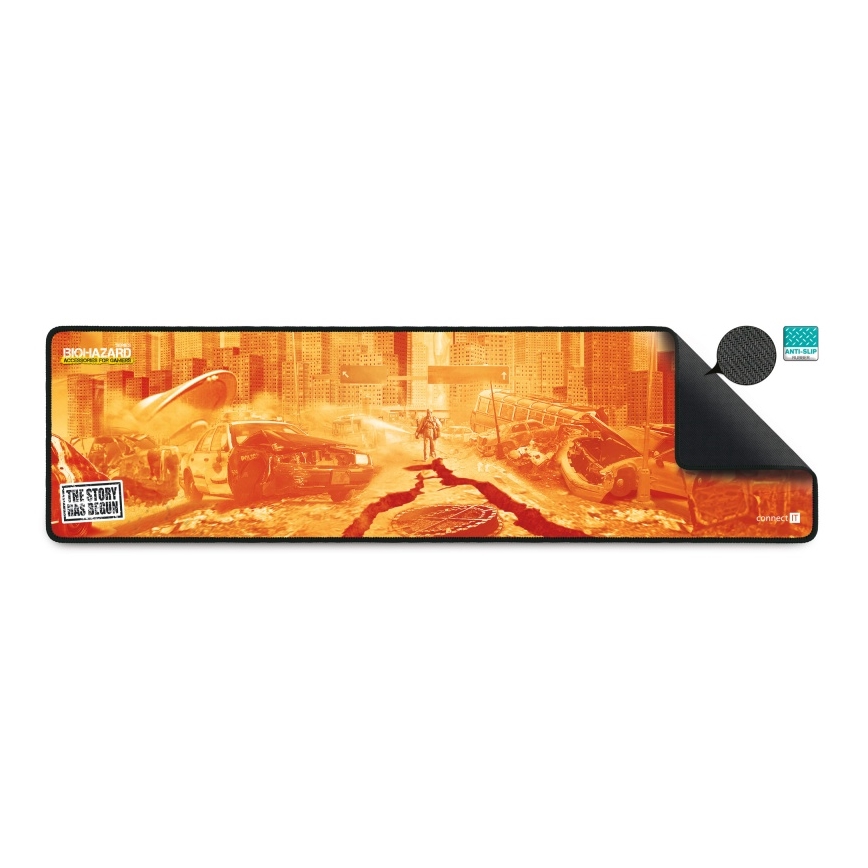 CONNECT IT CMP-1140-LG - Alfombrilla para teclado y ratón 88,6x24,5 cm naranja