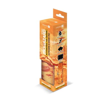 CONNECT IT CMP-1140-LG - Alfombrilla para teclado y ratón 88,6x24,5 cm naranja