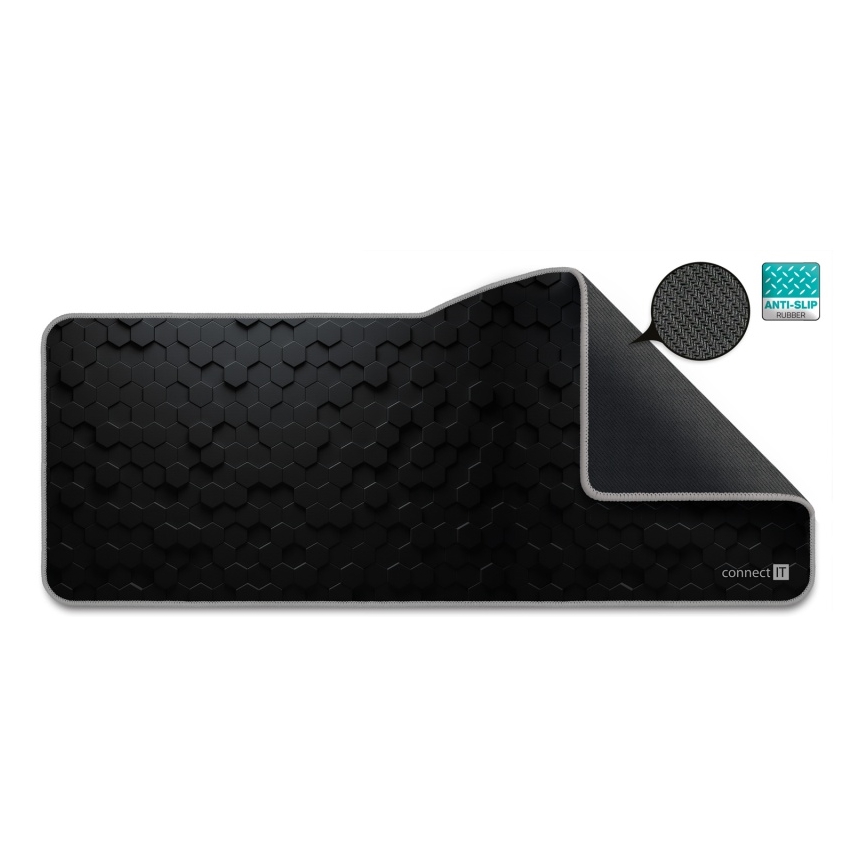 CONNECT IT CMP-2000-XL - Alfombrilla para teclado y ratón 79,5x34,5 cm negro