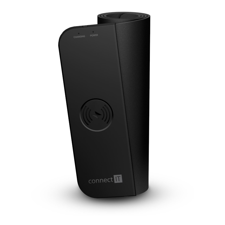 CONNECT IT CMP-2500-LG - Alfombrilla para teclado y ratón con Qi cargador inalámbrico 80x30 cm negro
