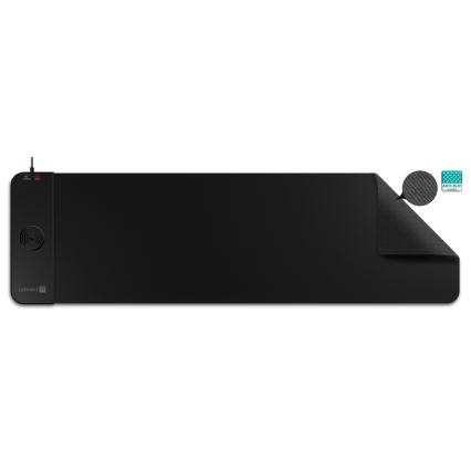 CONNECT IT CMP-2500-LG - Alfombrilla para teclado y ratón con Qi cargador inalámbrico 80x30 cm negro