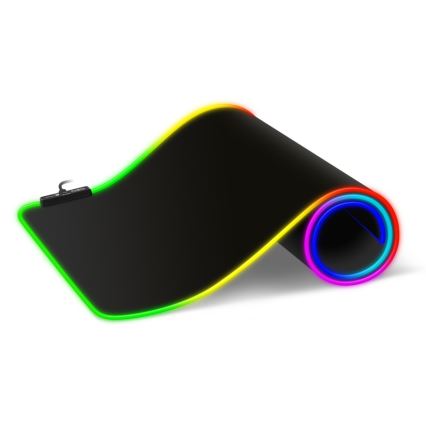 CONNECT IT CMP-3100-LG - LED RGB Alfombrilla para teclado y ratón gaming 80x30 cm negro