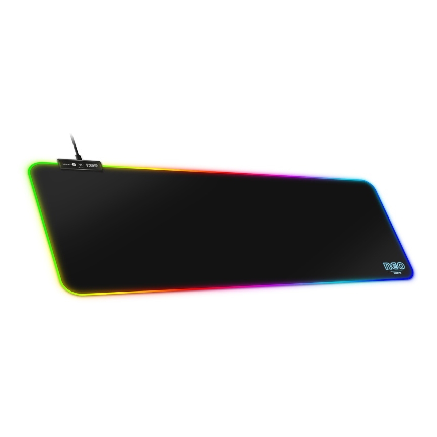 CONNECT IT CMP-3100-LG - LED RGB Alfombrilla para teclado y ratón gaming 80x30 cm negro