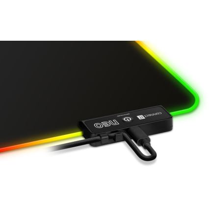 CONNECT IT CMP-3100-SM - LED RGB Alfombrilla para ratón gaming 32x24,5 cm negro