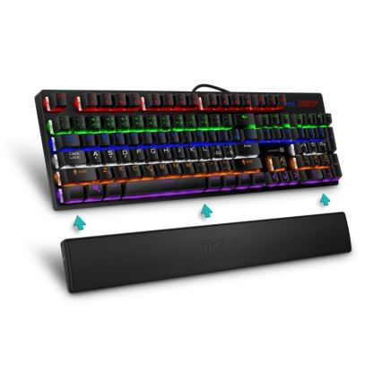 CONNECT IT CMP-3590-LG - Alfombrilla ergonómica para teclado negro