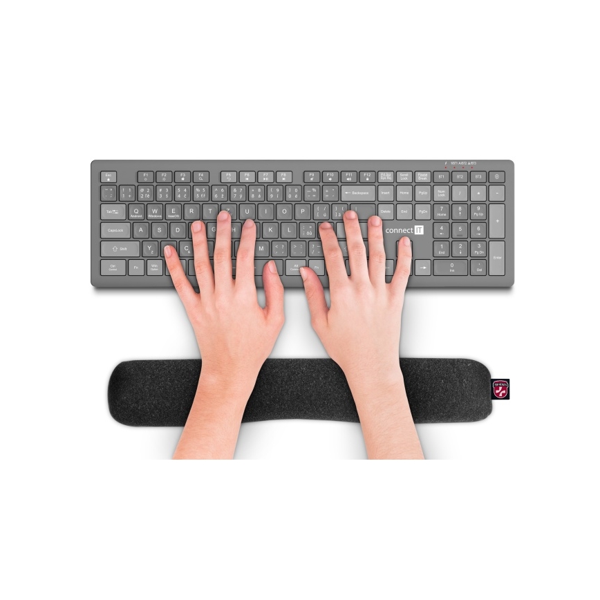 CONNECT IT CMP-4020-BK - Reposamuñecas con relleno de bolas