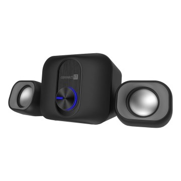 CONNECT IT CSP-2100-BK - LED Conjunto de altavoces con subwoofer 11W/5V negro